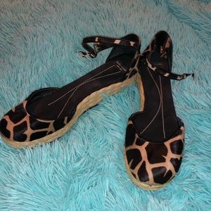 Kate Spade animal print shoes